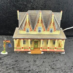 VTG Santas Workbench Hawthorne House 2001 Lighted Christmas Village Victorian